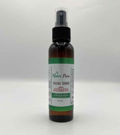 Facial Toner Spray with Glycolic Acid & Hyaluronic Acid